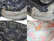 Load image into Gallery viewer, LOUISVUITTON ルイヴィトン パウチィ ワンショルダーバッグ パッチワーク M95383 VI1067 モノグラムデニム グレー 美品 中古 53893