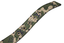 Load image into Gallery viewer, 極美品 LOUIS VUITTON ルイ・ヴィトン ベルト・バックル 村上隆 サイズ90 グリーン カモ柄 M9646U ゴールド金具 中古 53945