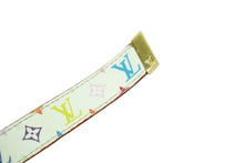 Load image into Gallery viewer, LOUIS VUITTON ルイヴィトン ベルト サンチュール・キャレ モノグラム M9272U PVC マルチカラー ゴールド金具 75 美品 中古 53955