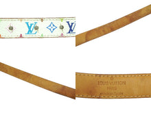 Load image into Gallery viewer, LOUIS VUITTON ルイヴィトン ベルト サンチュール・キャレ モノグラム M9272U PVC マルチカラー ゴールド金具 75 美品 中古 53955