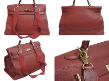 Load image into Gallery viewer, HERMES エルメス ケリー50 トゴ 2way バック トゴ ルージュアッシュ ゴールド金具 □J刻印 ハンドバッグ 中古 53966