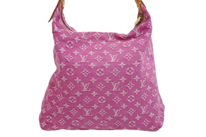 LOUIS VUITTON ルイヴィトン バギーGM ショルダーバッグ M95212 FL0020 モノグラムデニム ピンク ブラウン 美品 中古 53969