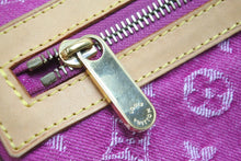 Load image into Gallery viewer, LOUIS VUITTON ルイヴィトン バギーGM ショルダーバッグ M95212 FL0020 モノグラムデニム ピンク ブラウン 美品 中古 53969