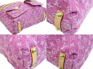 LOUIS VUITTON ルイヴィトン バギーGM ショルダーバッグ M95212 FL0020 モノグラムデニム ピンク ブラウン 美品 中古 53969