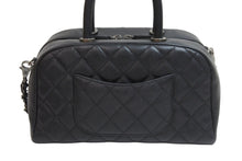 Load image into Gallery viewer, 極美品 CHANEL シャネル 2WAYハンドバッグ ミニボストン ココマーク キャビアスキン 23番台 ブラック シルバー金具 中古 53979