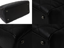 Load image into Gallery viewer, 極美品 CHANEL シャネル 2WAYハンドバッグ ミニボストン ココマーク キャビアスキン 23番台 ブラック シルバー金具 中古 53979