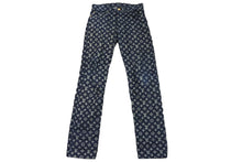 Load image into Gallery viewer, LOUIS VUITTON ルイ・ヴィトン 18AW モノグラム デニムパンツ ネイビー キムジョーンズ ロゴ HFD11WGUO 30 美品 中古 54031
