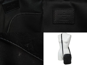 LOUIS VUITTON ルイヴィトン ショルダーバッグ モノグラムシャドウ ダヌーヴPM M44972 ブラック 良品 中古 54032