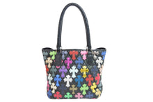 Load image into Gallery viewer, 極美品 CHROME HEARTS クロムハーツ ハンドバッグ マルチカラー ブラック フルセメタリー クロスパッチ FSトート 中古 54056