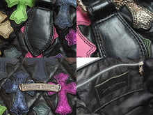 Load image into Gallery viewer, 極美品 CHROME HEARTS クロムハーツ ハンドバッグ マルチカラー ブラック フルセメタリー クロスパッチ FSトート 中古 54056