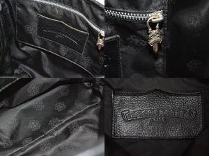 極美品 CHROME HEARTS クロムハーツ ハンドバッグ マルチカラー ブラック フルセメタリー クロスパッチ FSトート 中古 54056