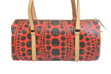 Load image into Gallery viewer, 極美品 ルイ ヴィトン LOUIS VUITTON モノグラム パンプキンドット パピヨン ショルダー バッグ 赤 草間彌生 M40689 中古 54061