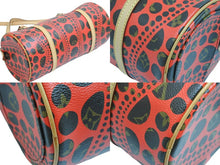 Load image into Gallery viewer, 極美品 ルイ ヴィトン LOUIS VUITTON モノグラム パンプキンドット パピヨン ショルダー バッグ 赤 草間彌生 M40689 中古 54061