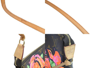 LOUIS VUITTON ルイ・ヴィトン ハンドバッグ モノグラムローズ アクセソワール ポーチ M48615 ゴールド金具 美品 中古 54063