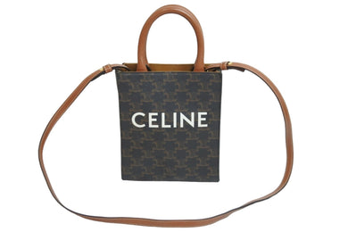 CELINE セリーヌ ショルダーバッグ ミニ バーティカルカバ プリント入り 194372BZK.04LU ゴールド金具 美品 中古 54065