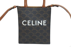 CELINE セリーヌ ショルダーバッグ ミニ バーティカルカバ プリント入り 194372BZK.04LU ゴールド金具 美品 中古 54065
