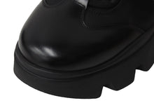 Load image into Gallery viewer, 極美品 PRADA プラダ スニーカー 厚底スニーカー ナイロン レザー ブラック 2EE353 サイズ5 1/2 中古 54068