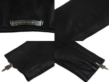 Load image into Gallery viewer, 極美品 CHROME HEARTS クロムハーツ ライダースジャケット JJDEAN 裏地 エルメス ブラック 子牛革 サイズM 中古 54074