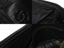 Load image into Gallery viewer, CHANEL シャネル マトラッセ タッセル チェーンショルダーバッグ フリンジ付き 0番台 ラムスキン ブラック 美品 中古 54084
