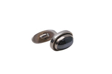 Load image into Gallery viewer, Georg Jensen ジョージジェンセン カフス ヘマタイトカフス シルバー925 44B ブルー 箱付き 美品 中古 54105