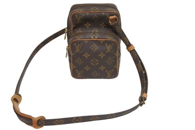 LOUIS VUITTON ルイヴィトン ショルダーバッグ ミニアマゾン モノグラム M45238 ブラウン ゴールド金具 良品 中古 54112