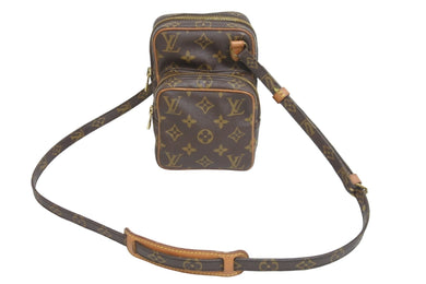 LOUIS VUITTON ルイヴィトン ショルダーバッグ ミニアマゾン モノグラム M45238 ブラウン ゴールド金具 良品 中古 54113