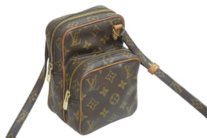 LOUIS VUITTON ルイヴィトン ショルダーバッグ ミニアマゾン モノグラム M45238 ブラウン ゴールド金具 良品 中古 54113