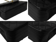 Load image into Gallery viewer, CHANEL シャネル マトラッセ ラウンドフラップ チェーン ショルダーバッグ ラムスキン 1番台 ブラック ココマーク 良品 中古 54122