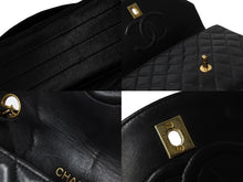 Load image into Gallery viewer, CHANEL シャネル マトラッセ ラウンドフラップ チェーン ショルダーバッグ ラムスキン 1番台 ブラック ココマーク 良品 中古 54122