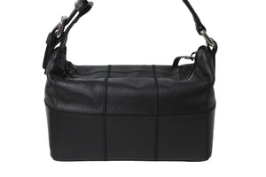 CHANEL シャネル ハンドバッグ キャビアスキン チョコバー 8番台 2003年 ブラック シルバー金具 美品 中古 54123