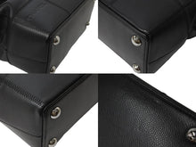Load image into Gallery viewer, CHANEL シャネル ハンドバッグ キャビアスキン チョコバー 8番台 2003年 ブラック シルバー金具 美品 中古 54123