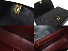 Load image into Gallery viewer, CHANEL シャネル ダイアナマトラッセ25 ショルダーバッグ 2番台 ラムスキン ブラック ゴールド金具 美品 中古 54125