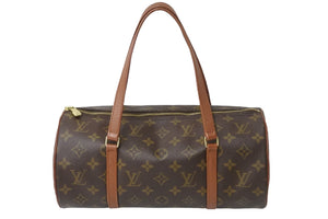 LOUIS VUITTON ルイヴィトン パピヨン30 ショルダーバッグ M51365 モノグラム ブラウン ゴールド金具 美品 中古 54128