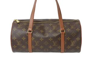 LOUIS VUITTON ルイヴィトン パピヨン30 ショルダーバッグ M51365 モノグラム ブラウン ゴールド金具 美品 中古 54128