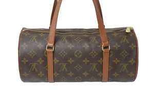 LOUIS VUITTON ルイヴィトン パピヨン30 ショルダーバッグ M51365 モノグラム ブラウン ゴールド金具 美品 中古 54128