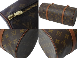 LOUIS VUITTON ルイヴィトン パピヨン30 ショルダーバッグ M51365 モノグラム ブラウン ゴールド金具 美品 中古 54128