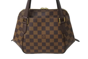 極美品 LOUIS VUITTON ルイ・ヴィトン ハンドバッグ ベレムPM ダミエキャンバス N51173 ゴールド金具 中古 54131