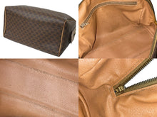 Load image into Gallery viewer, CELINE セリーヌ ミニボストンバッグ ハンドバッグ マカダム柄 M14 PVCコーティングキャンバス ブラウン 良品 中古 54165