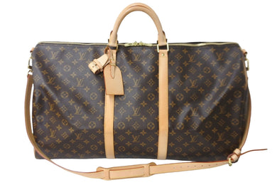 極美品 LOUIS VUITTON ルイ・ヴィトン ボストンバッグ モノグラム キーポル・ハンドリエール 60 M41412 ゴールド金具 中古 54170