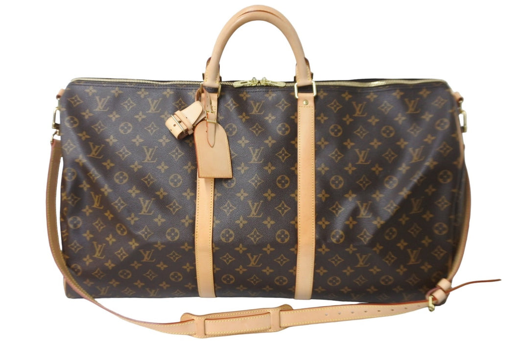 極美品 LOUIS VUITTON ルイ・ヴィトン ボストンバッグ モノグラム キーポル・ハンドリエール 60 M41412 ゴールド金具 中古 54170