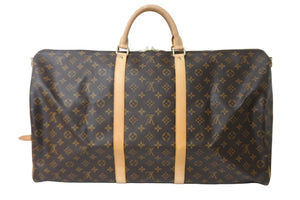 極美品 LOUIS VUITTON ルイ・ヴィトン ボストンバッグ モノグラム キーポル・ハンドリエール 60 M41412 ゴールド金具 中古 54170