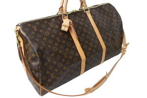 極美品 LOUIS VUITTON ルイ・ヴィトン ボストンバッグ モノグラム キーポル・ハンドリエール 60 M41412 ゴールド金具 中古 54170