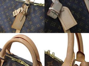 極美品 LOUIS VUITTON ルイ・ヴィトン ボストンバッグ モノグラム キーポル・ハンドリエール 60 M41412 ゴールド金具 中古 54170