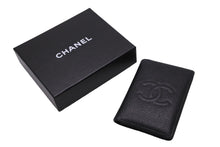 Load image into Gallery viewer, CHANEL シャネル カードケース 名刺入れ ココマーク ブラック キャビアスキン 8番台 2003年 美品 中古 54175