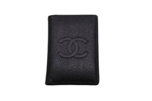 Load image into Gallery viewer, CHANEL シャネル カードケース 名刺入れ ココマーク ブラック キャビアスキン 8番台 2003年 美品 中古 54175