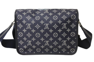 LOUIS VUITTON ルイヴィトン ショルダーバッグ サバンナPM チャップマンブラザーズ M54248 ネイビー シルバー金具 美品 中古 54179