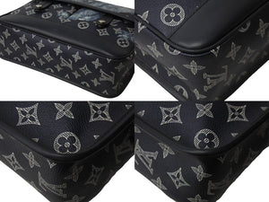 LOUIS VUITTON ルイヴィトン ショルダーバッグ サバンナPM チャップマンブラザーズ M54248 ネイビー シルバー金具 美品 中古 54179