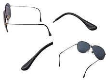 Load image into Gallery viewer, CHANEL シャネル サングラス メガネ アイウェア ティアドロップ ココマーク ブラック ゴールド 02463 90405 美品 中古 54190
