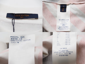 LOUIS VUITTON ルイヴィトン 半袖Ｔシャツ 19AW 総柄 国旗 マルチカラー コットン サイズS RM192 NPG HHY81W 美品 中古 54204