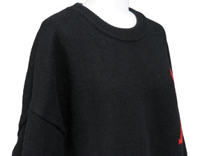 ami alexandre mattiussi アミアレクサンドレマチウシ ニット・セーター クルーネックセーター ブラック サイズM 美品 中古 54207 